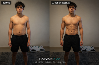 FORGEFIT™ Premium Foldable Push-Up Board with Resistance Bands | Full Body Home Gym System